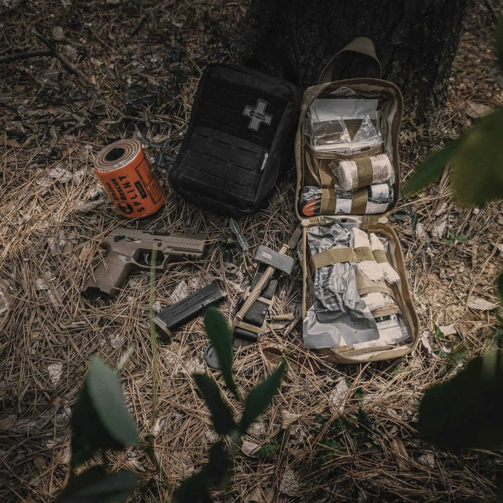 Trauma First Aid Kit: Open